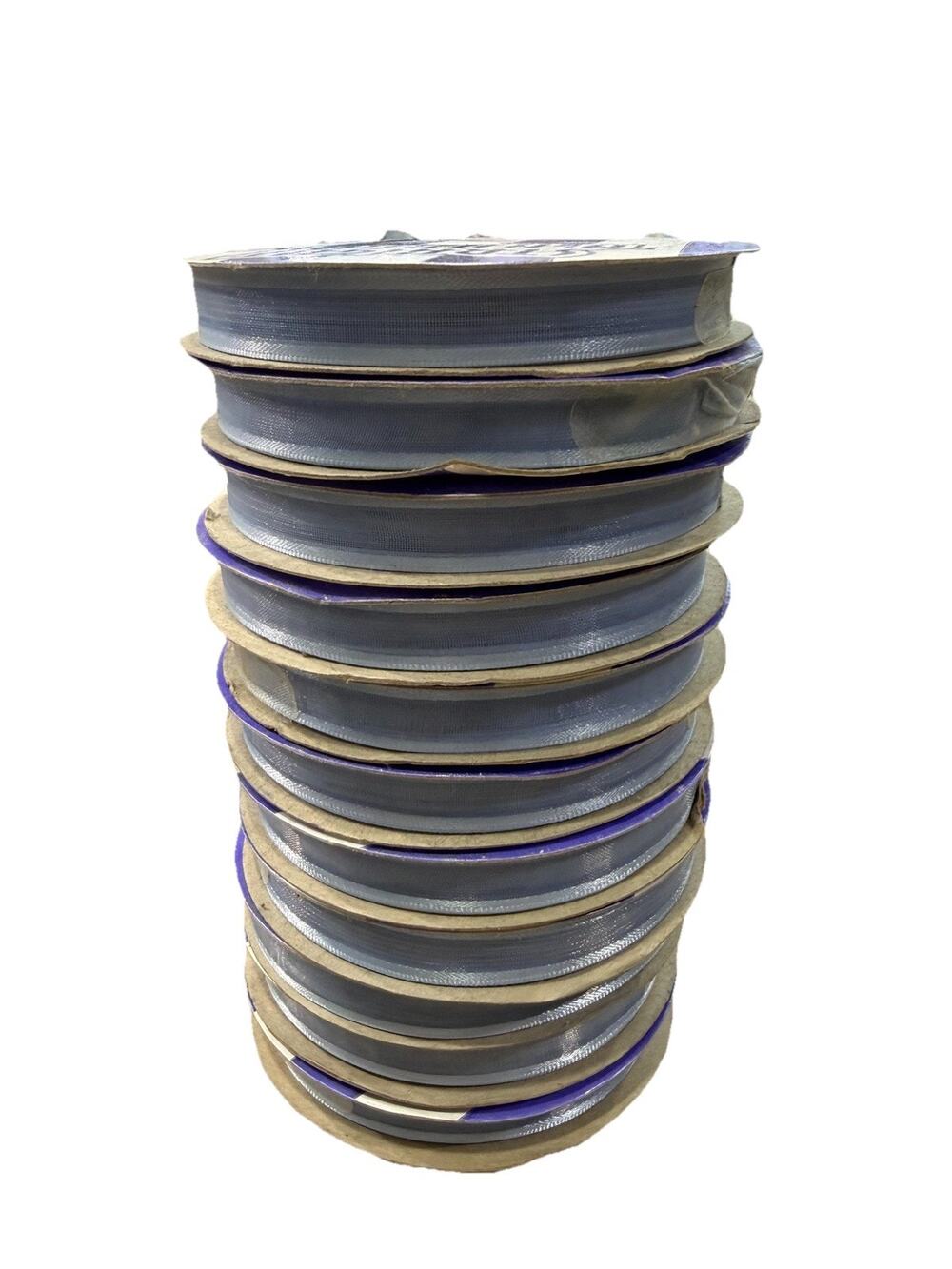 Offray Straight N Narrow 5/16” Periwinkle Blue Polyester Ribbon 11 Rolls NEW
